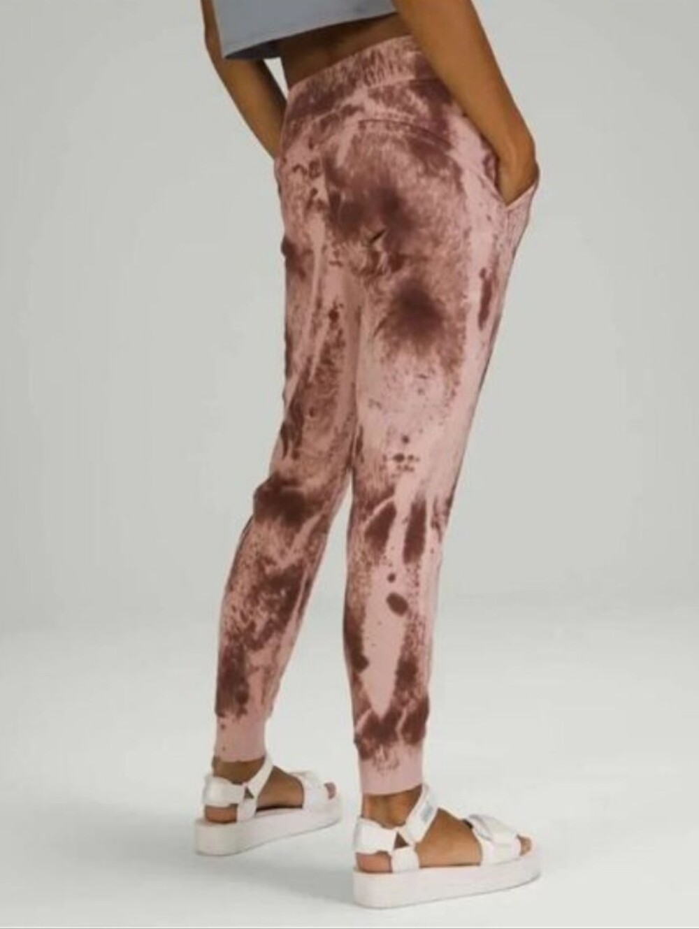 Lululemon Pink & Brown Tye Dye Joggers